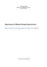 Thumbnail - Governance of climate change commitments : Department of Climate Change, Energy, the Environment and Water
