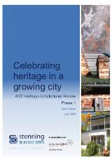 Thumbnail - Celebrating heritage in a growing city : ACT Heritage jurisdictional review : phase 1 : final report.