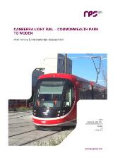 Thumbnail - Canberra light rail - Commonwealth Park to Woden : preliminary environmental assessment.