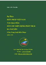 Thumbnail - Dự thảo hiến pháp Việt Nam : trên quan điểm dân chủ hiến định, pháp trị và đa nguyên (Cẩm nang luật hiến pháp)