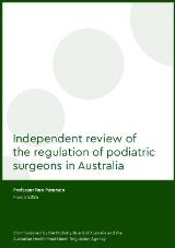 Thumbnail - Independent review of the regulation of podiatric surgeons in Australia.