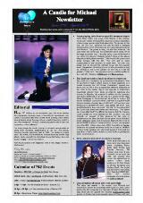 Thumbnail - A candle for Michael newsletter : sharing MJ news and comment from the World Wide Web.