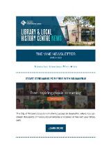 Thumbnail - The Vine Library & Local History Centre e-news : September 2019.