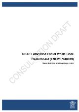 Thumbnail - Plasterboard (ENEW07618819) : draft amended end of waste code.
