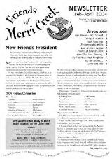 Thumbnail - Friends of Merri Creek newsletter.
