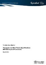 Thumbnail - MRTS30 Asphalt pavements : Transport and Main Roads specifications