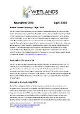 Thumbnail - Newsletter / Wetlands Conservation Society.