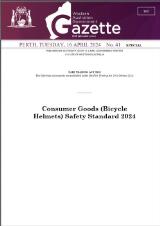 Thumbnail - Western Australian government gazette.