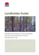 Thumbnail - Landholder guide : guidelines for applying the Thinning of Native Vegetation Ministerial Order (thinning self-assessable code).