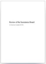 Thumbnail - Review of the Secretaries Board.