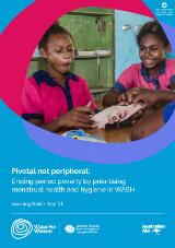 Thumbnail - Pivotal not peripheral: Ending period poverty by prioritising menstrual health and hygiene in WASH