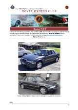 Thumbnail - RoverNET : the weekly e-newsletter of the Rover Owners Club Inc. N.S.W. & A.C.T.