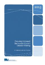Thumbnail - Ensuring unbiased democratic council decision making : principles to guide good practice.