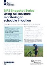 Thumbnail - Using soil moisture monitoring to schedule irrigation : Evaluating the effectiveness of rainfall and irrigation to maintain optimal moisture.