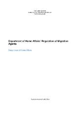 Thumbnail - Department of Home Affairs’ regulation of migration agents : Department of Home Affairs