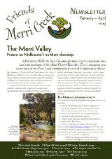 Thumbnail - Friends of Merri Creek newsletter.