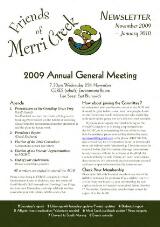 Thumbnail - Friends of Merri Creek newsletter.