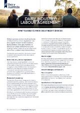 Thumbnail - Dairy industry labour agreement : what you need to know about recent changes.