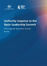 Thumbnail - Authority response to the Basin Leadership Summit : informing the Basin Plan Review