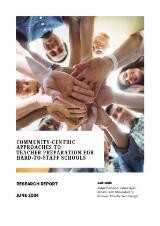 Thumbnail - Community-centric approaches to teacher preparation for hard-to-staff schools : research report