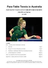 Thumbnail - Para-Table Tennis in Australia : A Journey from Hospital Wards to High Performance Innovation.