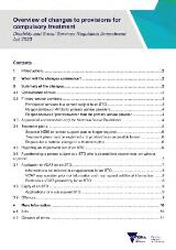 Thumbnail - Overview of changes to provisions for compulsory treatment : Disability and Social Services Regulation Amendment Act 2023.