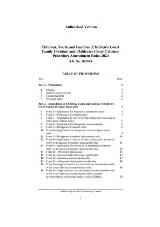 Thumbnail - Children, Youth and Families (Children's Court Family Division) and Children's Court Criminal Procedure Amendment Rules 2024.