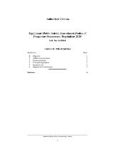 Thumbnail - Equipment (Public Safety) Amendment (Notice of Dangerous Occurrence) Regulations 2024.