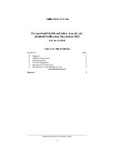 Thumbnail - Occupational Health and Safety Amendment (Incident Notification) Regulations 2024.