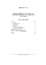 Thumbnail - Transport (Safety Schemes Compliance and Enforcement) (Infringements) Regulations 2024.