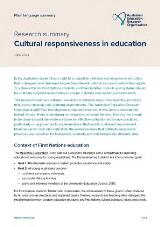 Thumbnail - Cultural responsiveness in education : Research summary.