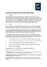 Thumbnail - Conduct during election period policy 2023.