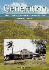 Thumbnail - Generation : quarterly journal of the Genealogical Society of Queensland Inc.