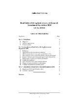 Thumbnail - Road Safety (Driving Instructors) and (General) Amendment Regulations 2024.