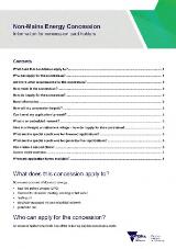 Thumbnail - Non-mains energy concession : information for concession card holders.