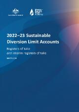 Thumbnail - 2022–23 Sustainable Diversion Limit Accounts : Registers of take and interim registers of take March 2024.