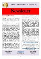 Thumbnail - Toowoomba Historical Society Inc newsletter