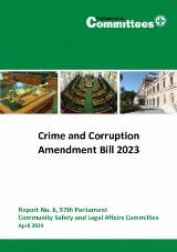 Thumbnail - Crime and Corruption Amendment Bill 2023. Report No. 6, 57th Parliament