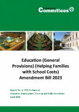 Thumbnail - Education (General Provisions) (Helping Families with School Costs) Amendment Bill 2023