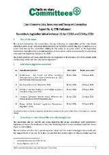 Thumbnail - Subordinate legislation tabled between 11 April 2024 and 20 May 2024. Report No. 8, 57th Parliament