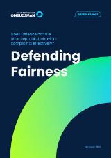 Thumbnail - Defending fairness : does Defence handle unacceptable behaviour complaints effectively?