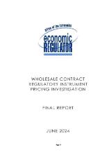 Thumbnail - Wholesale Contract Regulatory Instrument Pricing Investigation - Final Report.