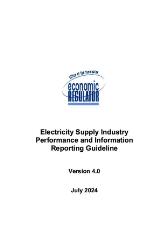 Thumbnail - Electricity Supply Industry Performance and Information Reporting Guideline - Version 4.0.
