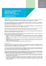 Thumbnail - National forum on the management of end of life vehicles : summary notes.