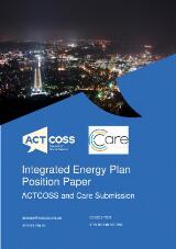 Thumbnail - Integrated energy plan position paper : ACTCOSS and Care submission.
