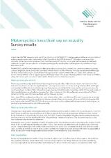 Thumbnail - Motorcyclists have their say on security : Survey results.