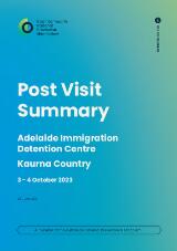 Thumbnail - Post visit summary Adelaide Immigration Detention Centre Kaurna Country 3 - 4 October 2023