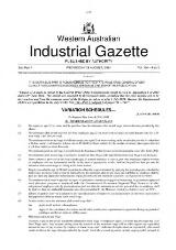 Thumbnail - Western Australian industrial gazette.