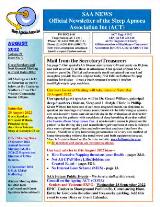 Thumbnail - SAA news : official newsletter of the Sleep Apnoea Association Inc (ACT).