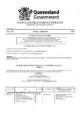 Thumbnail - Queensland Health services bulletin